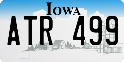 IA license plate ATR499