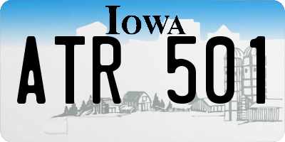 IA license plate ATR501