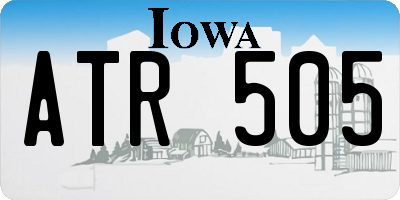 IA license plate ATR505