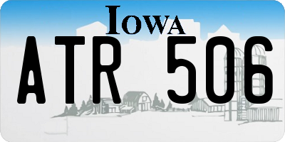 IA license plate ATR506