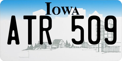 IA license plate ATR509