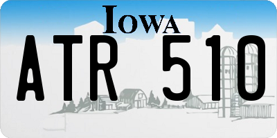 IA license plate ATR510