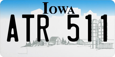 IA license plate ATR511