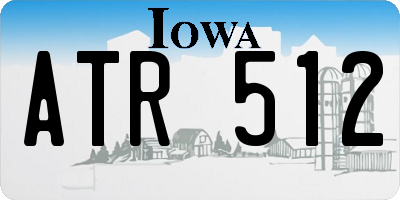 IA license plate ATR512
