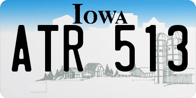 IA license plate ATR513