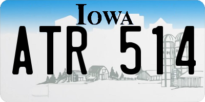 IA license plate ATR514