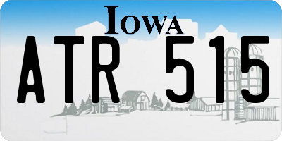 IA license plate ATR515