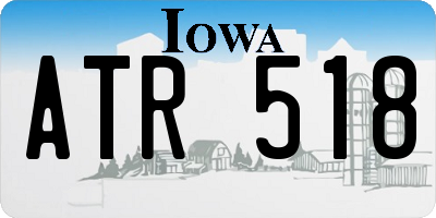 IA license plate ATR518