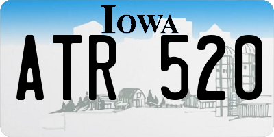 IA license plate ATR520