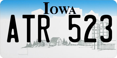 IA license plate ATR523