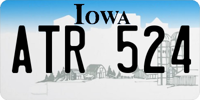 IA license plate ATR524