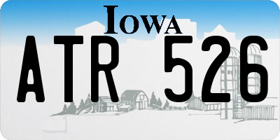 IA license plate ATR526