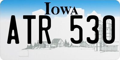 IA license plate ATR530