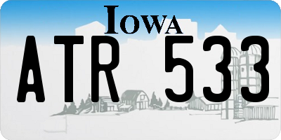 IA license plate ATR533