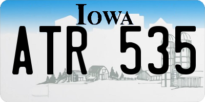 IA license plate ATR535