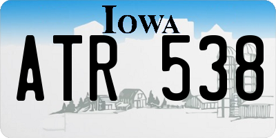 IA license plate ATR538