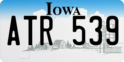 IA license plate ATR539