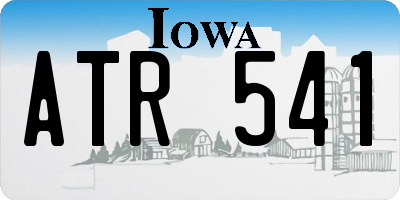 IA license plate ATR541