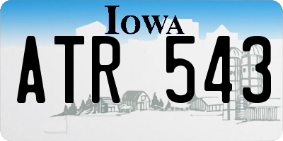 IA license plate ATR543