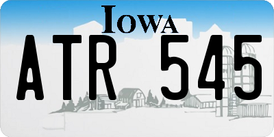 IA license plate ATR545