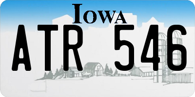 IA license plate ATR546