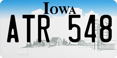 IA license plate ATR548