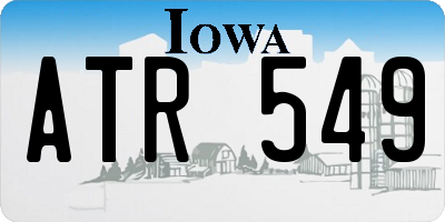 IA license plate ATR549