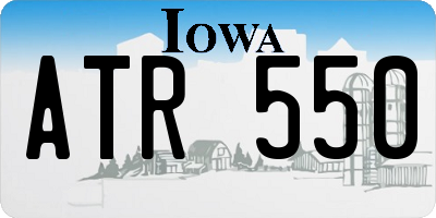 IA license plate ATR550