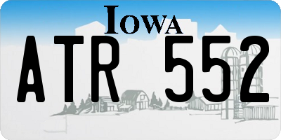 IA license plate ATR552