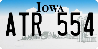 IA license plate ATR554