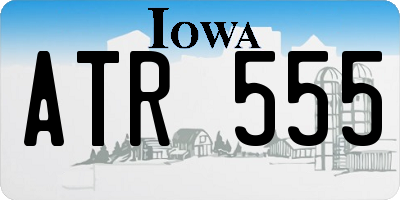 IA license plate ATR555