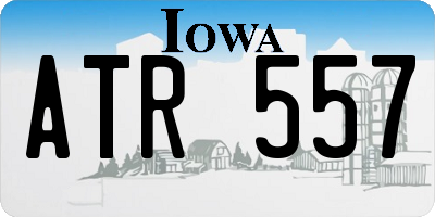 IA license plate ATR557