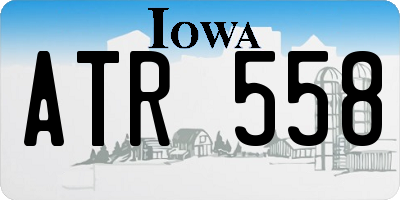 IA license plate ATR558
