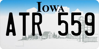 IA license plate ATR559