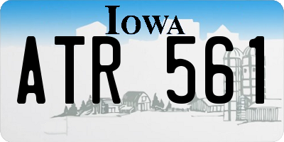 IA license plate ATR561