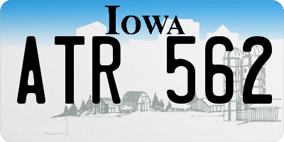 IA license plate ATR562