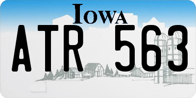IA license plate ATR563