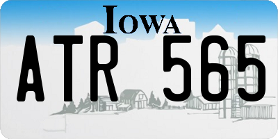 IA license plate ATR565