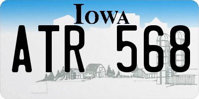 IA license plate ATR568