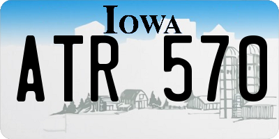 IA license plate ATR570