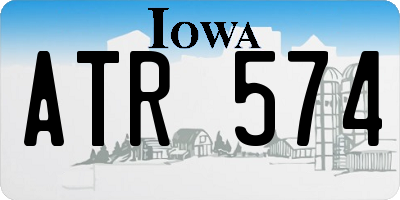 IA license plate ATR574