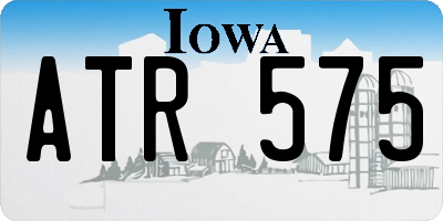 IA license plate ATR575