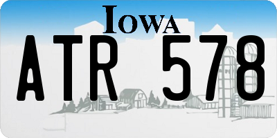 IA license plate ATR578