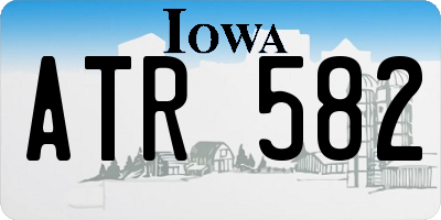 IA license plate ATR582