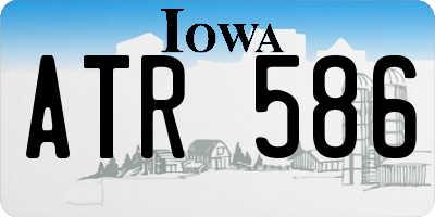 IA license plate ATR586
