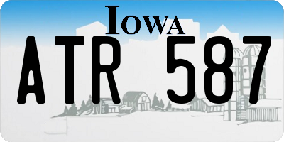 IA license plate ATR587