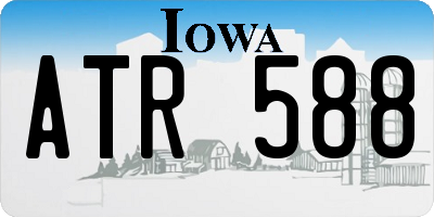 IA license plate ATR588