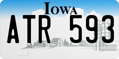 IA license plate ATR593