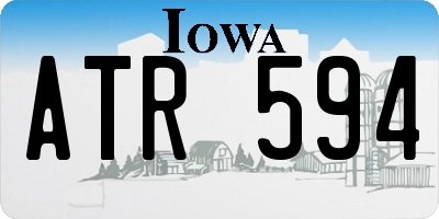 IA license plate ATR594