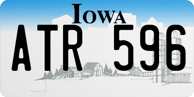 IA license plate ATR596